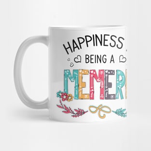 Happiness Is Being A Memere Wildflowers Valentines Mothers Day Mug